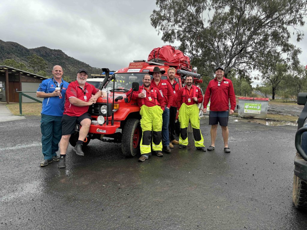 KCC Top Gun Firefighters in action during the 2024 Queensland Variety Bash.